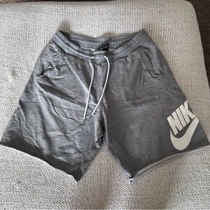 Nike grey sweat shorts size XL